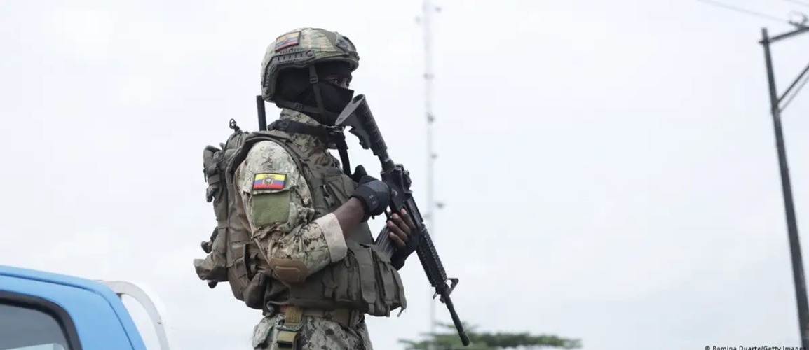 El presidente Noboa reconoció un "conflicto armado interno" en Ecuador.Imagen: Romina Duarte/Getty Images