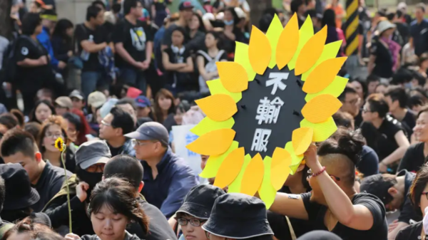 Inspirador para la conciencia democrática de Taiwán: el "Movimiento Girasol" celebra su décimo aniversario.Imagen: Pond5 Images/IMAGO IMAGES
