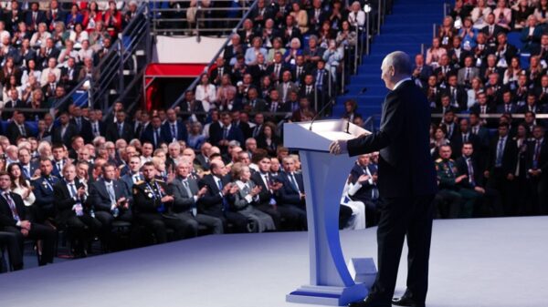 Putin interviene en el XXIII Congreso de Rusia Unida (26/06/2026). Foto: Kremlin.ru (CC BY 4.0).