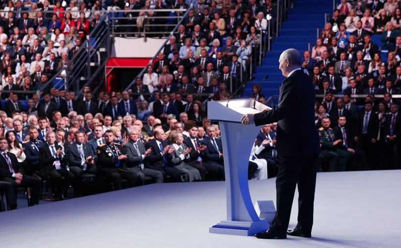 Putin interviene en el XXIII Congreso de Rusia Unida (26/06/2026). Foto: Kremlin.ru (CC BY 4.0).