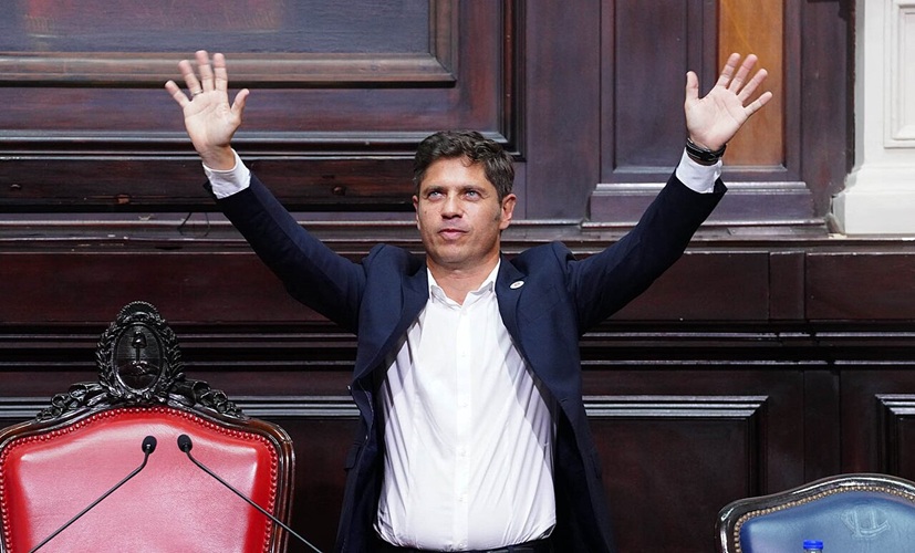 Kicillof en la apertura del 153.º período de sesiones legislativas de la provincia de Buenos Aires / Wikipedia